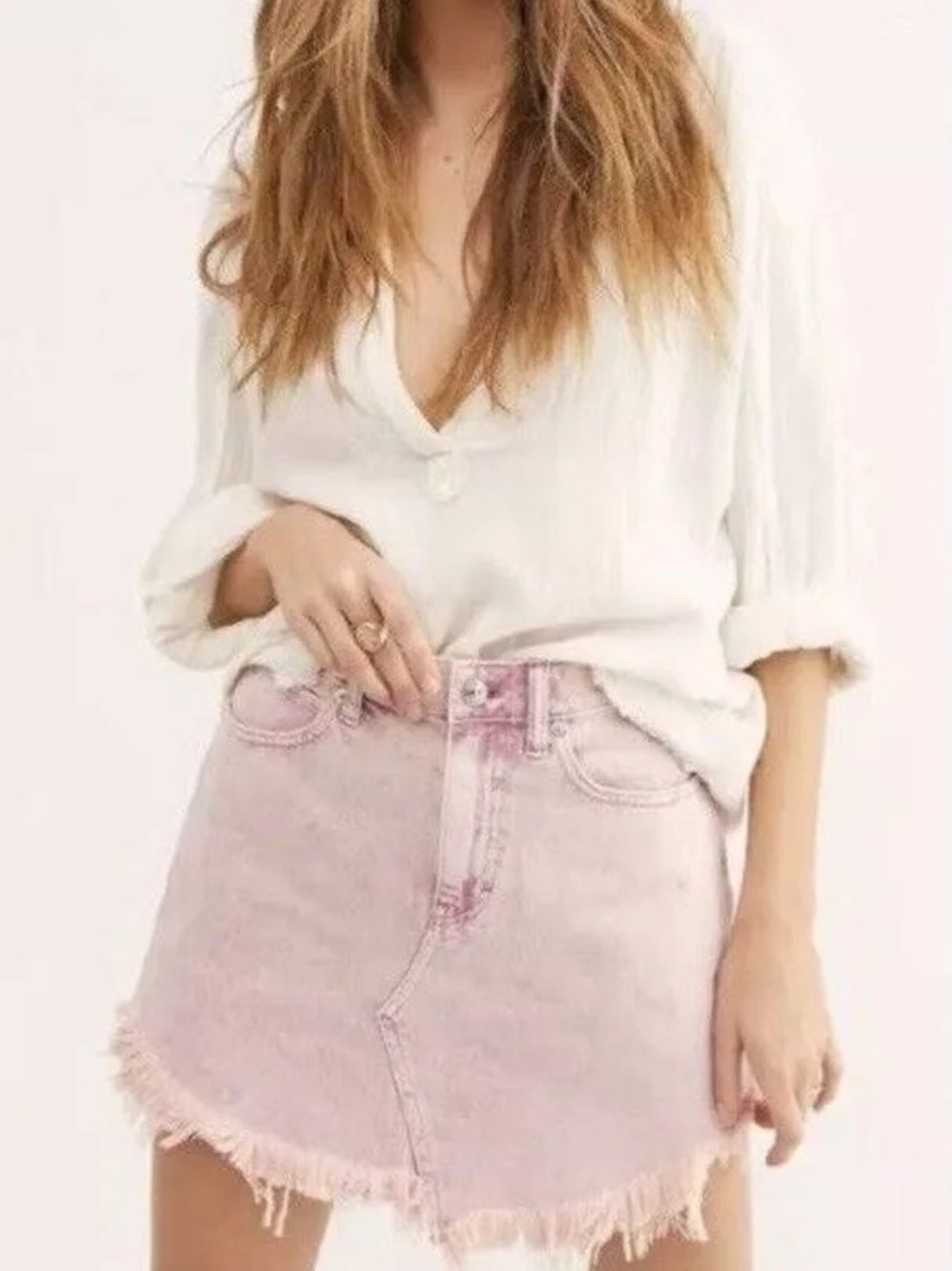 We The Free Bailey Denim Skirt